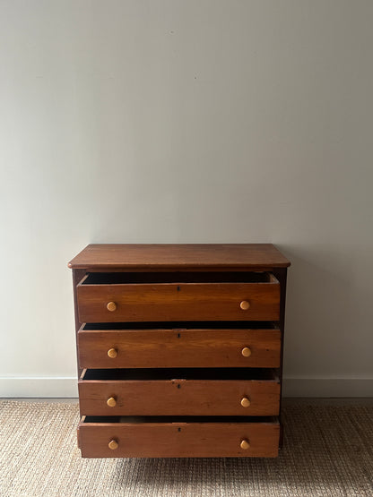 Antique pine chest of drawers