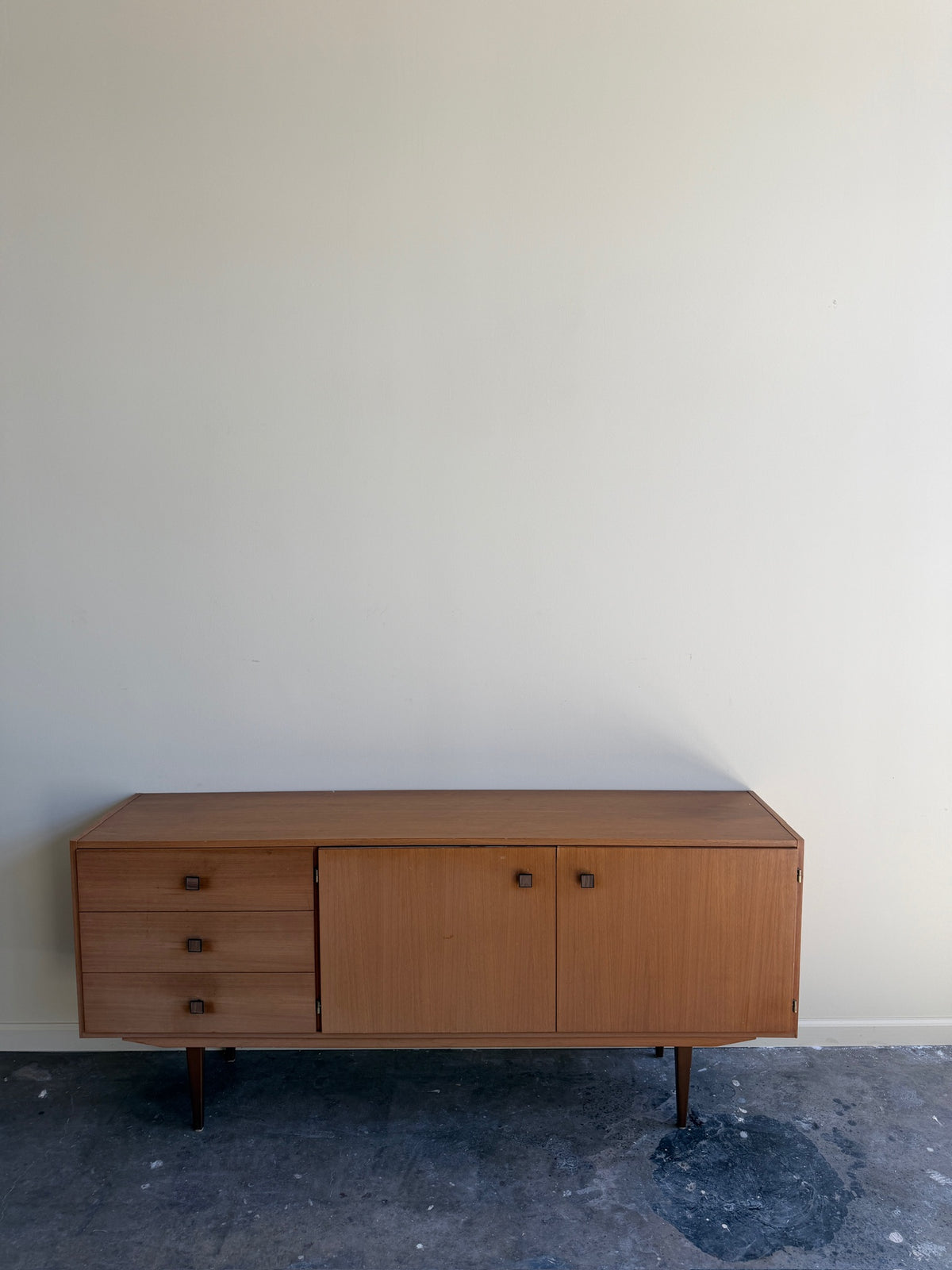 Scandinavian walnut credenza