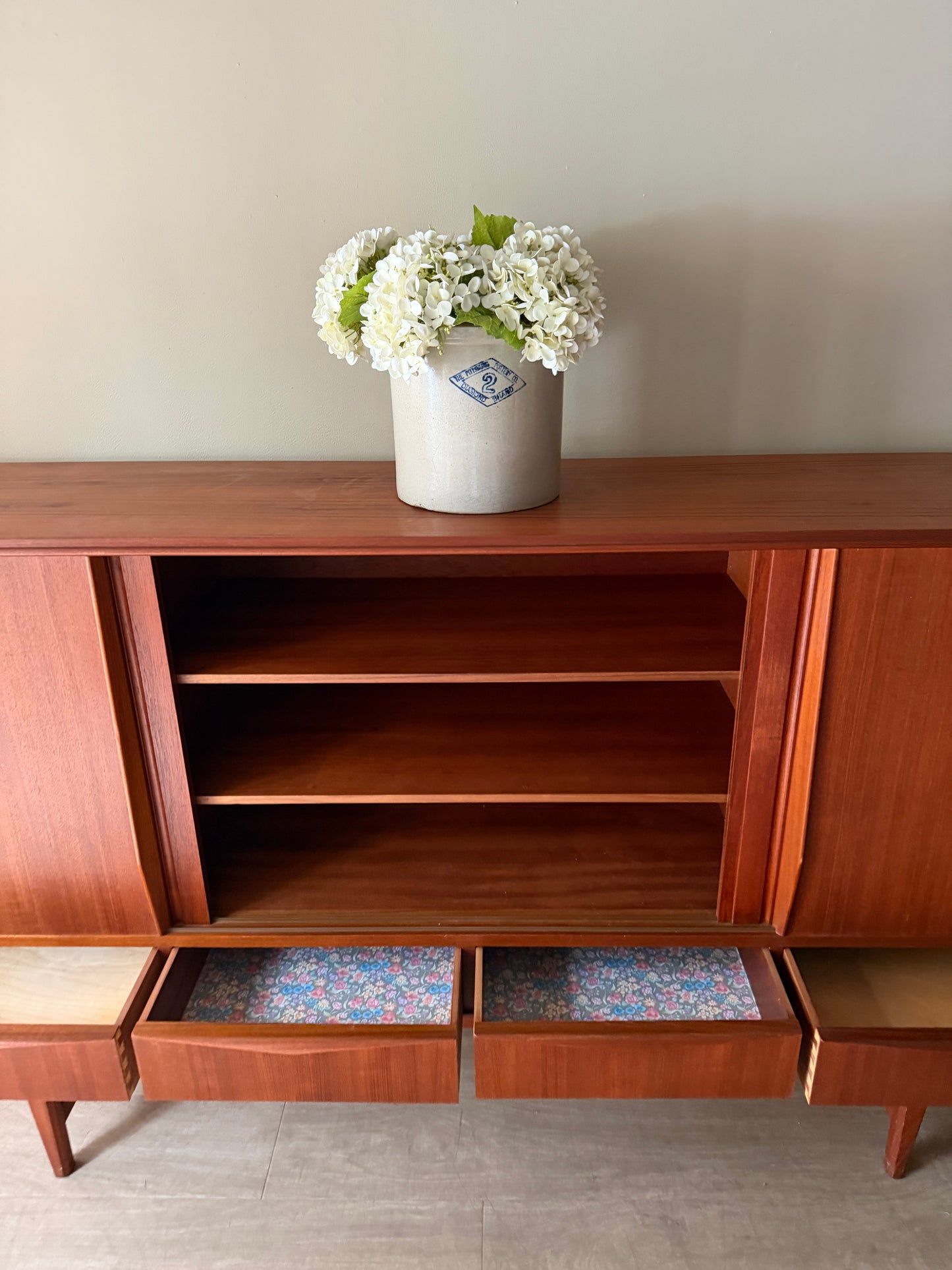E. W. Bach for Sejling Danish teak sideboard