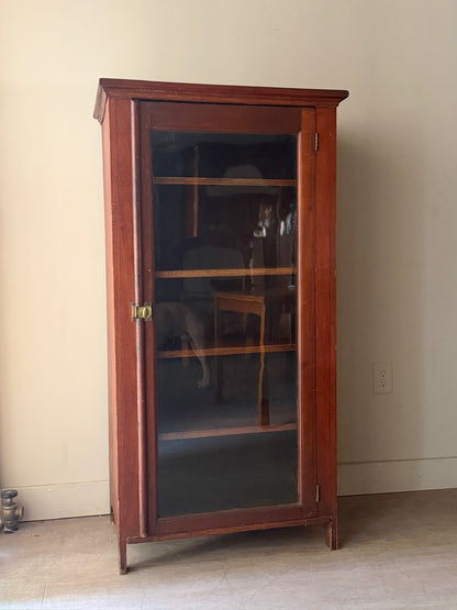 Pine display cabinet