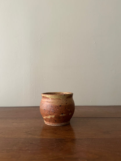 Matte speckled brown ceramic bowl/cup