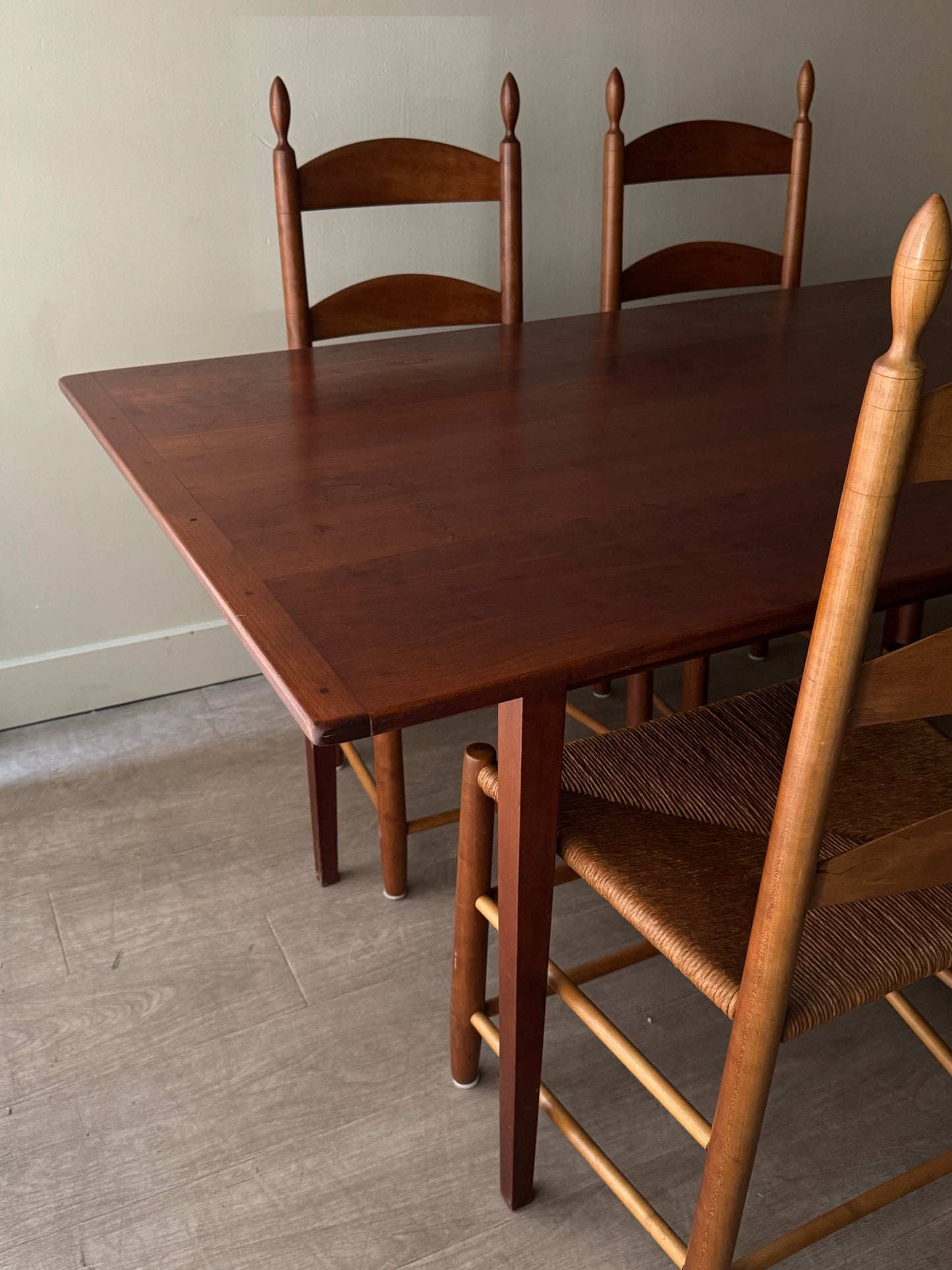 Farmhouse cherry dining table