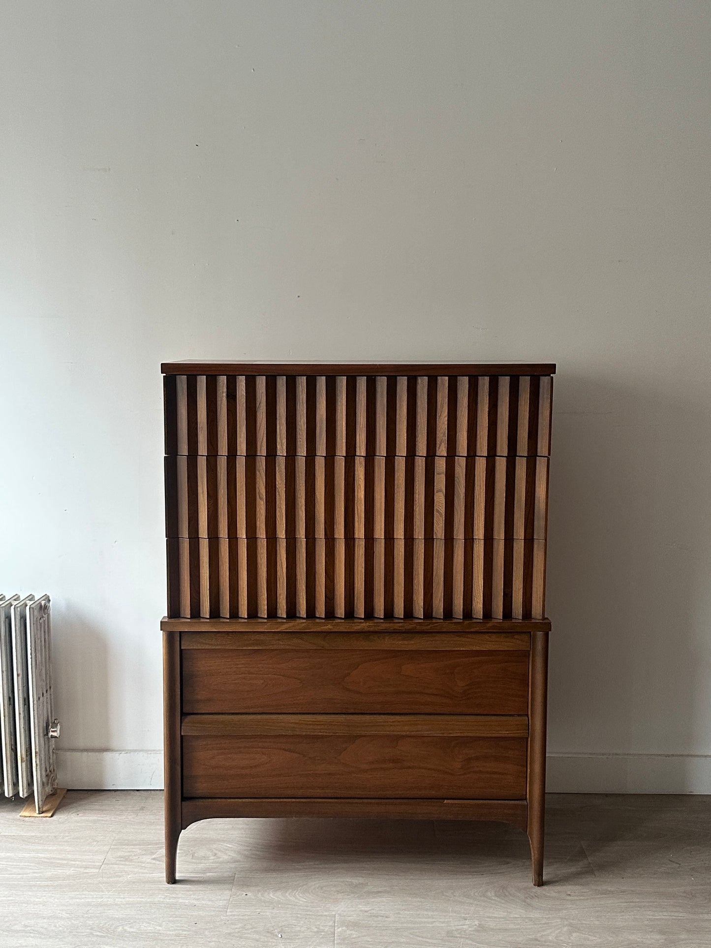 Walnut tallboy