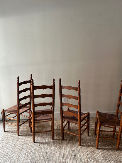 Set of 2 ladder back chairs