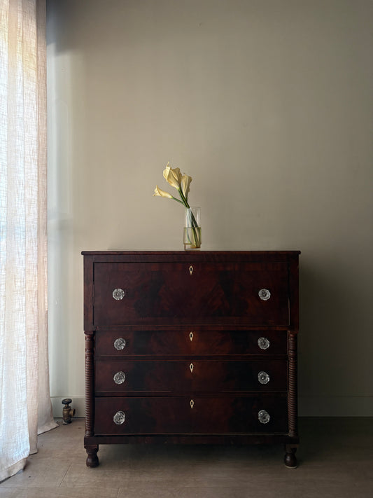 Sheraton cherry butler’s secretary dresser