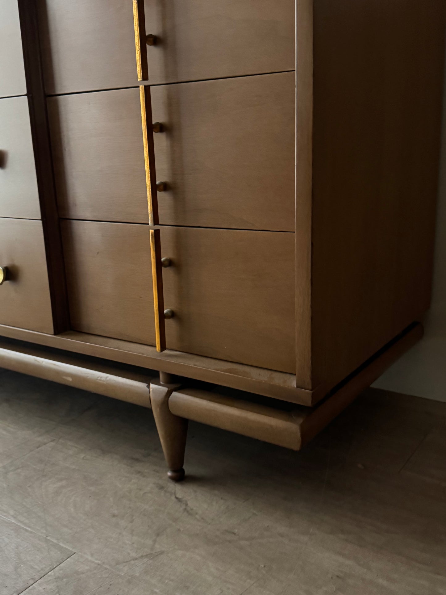 Kent Coffey walnut 9 drawer dresser