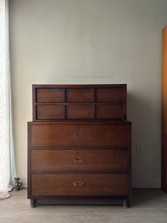 Walnut tallboy