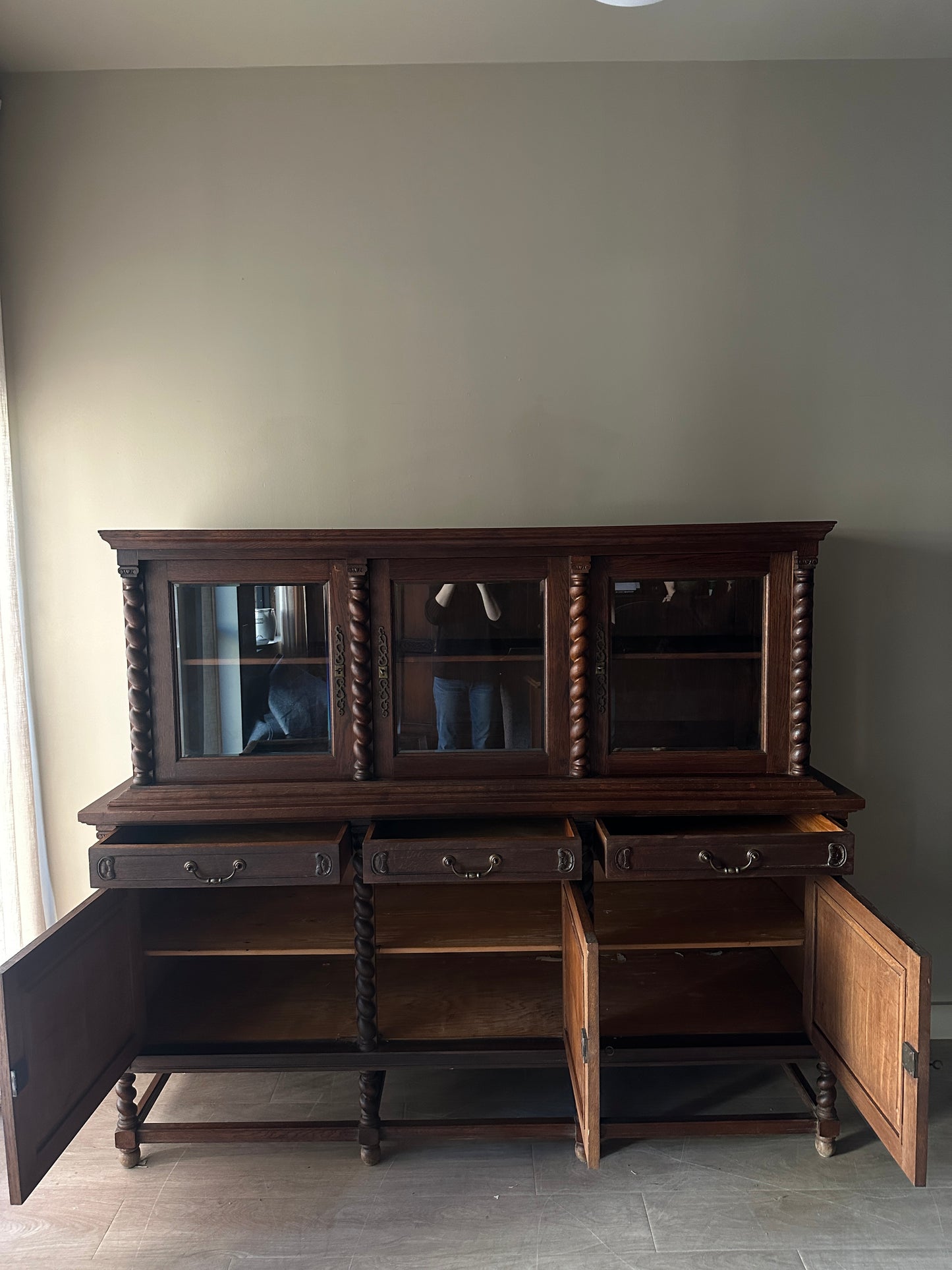 French oak two piece server