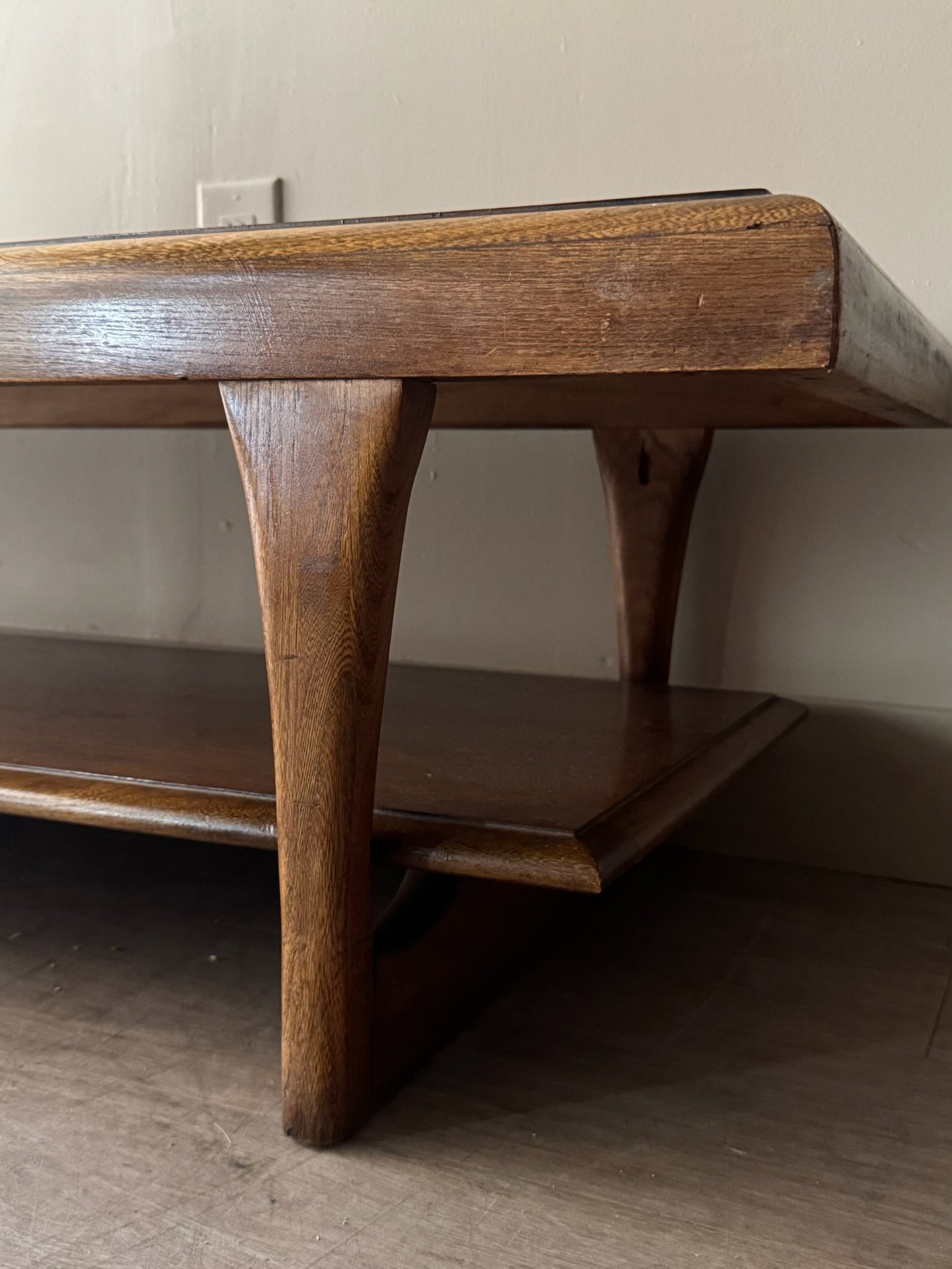 Lane walnut coffee table