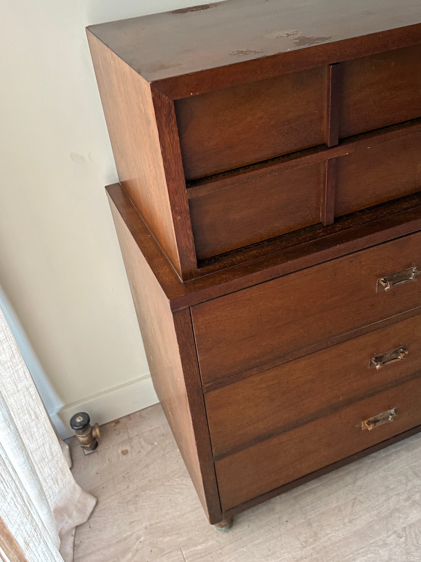 Walnut tallboy