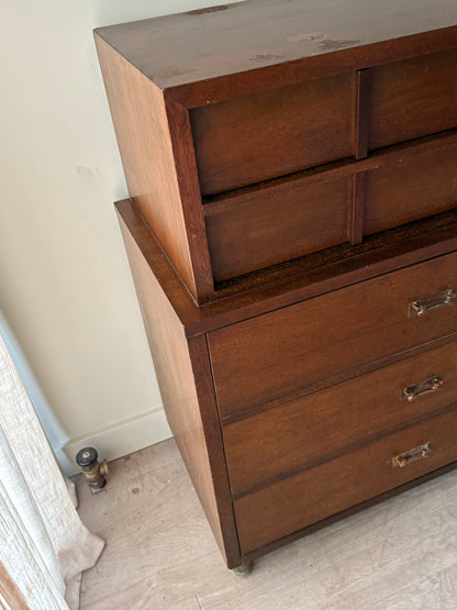 Walnut tallboy