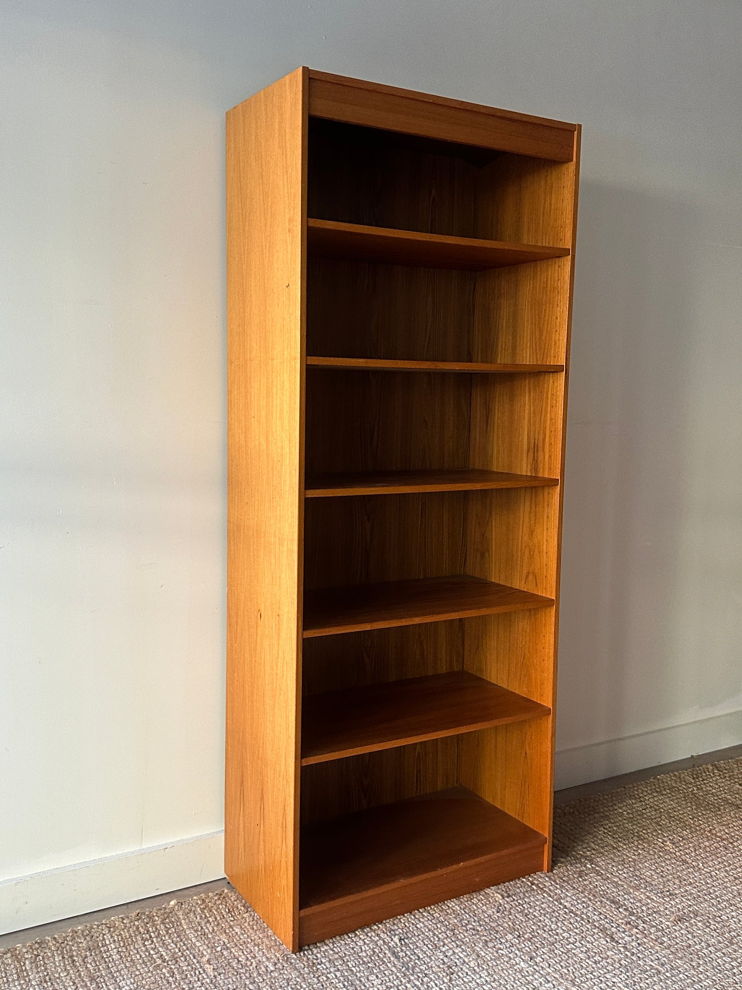 Teak shelves