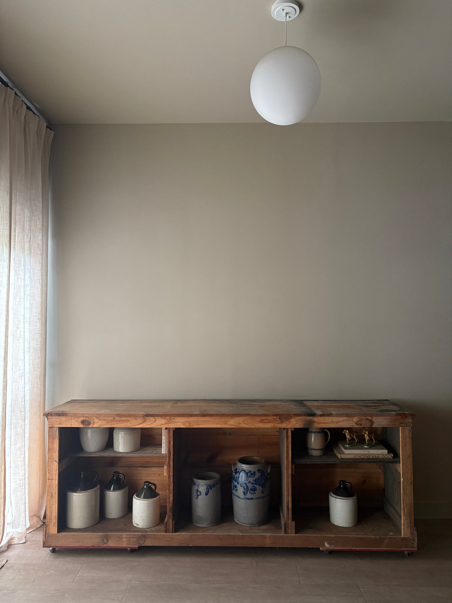 Painted country store counter