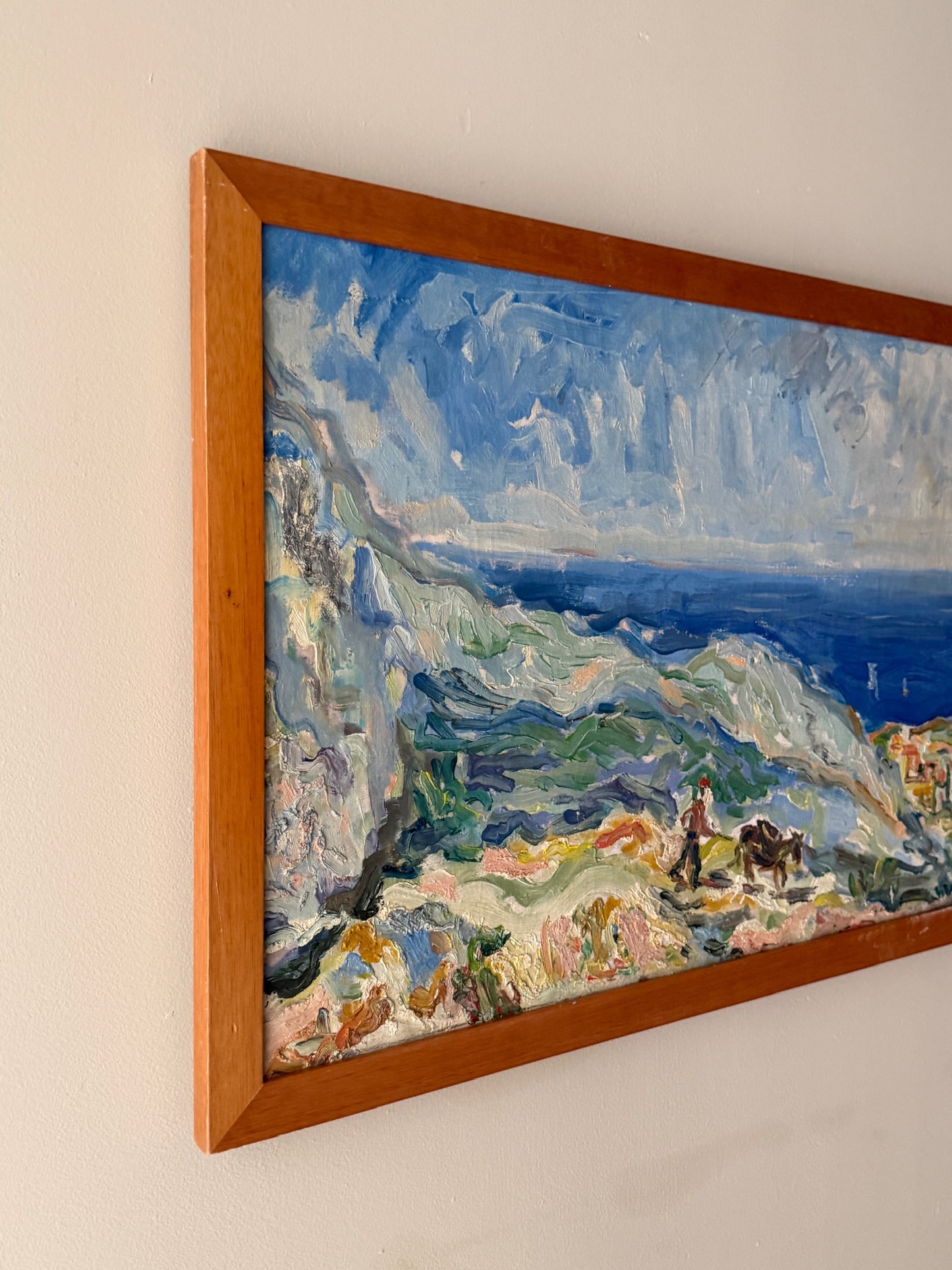 Impressionist South of France seascape. Signed.