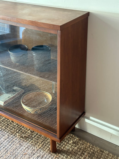 Walnut display case