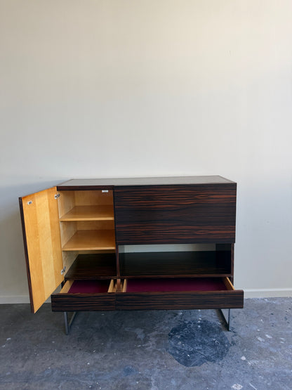 Dutch rosewood bar cabinet