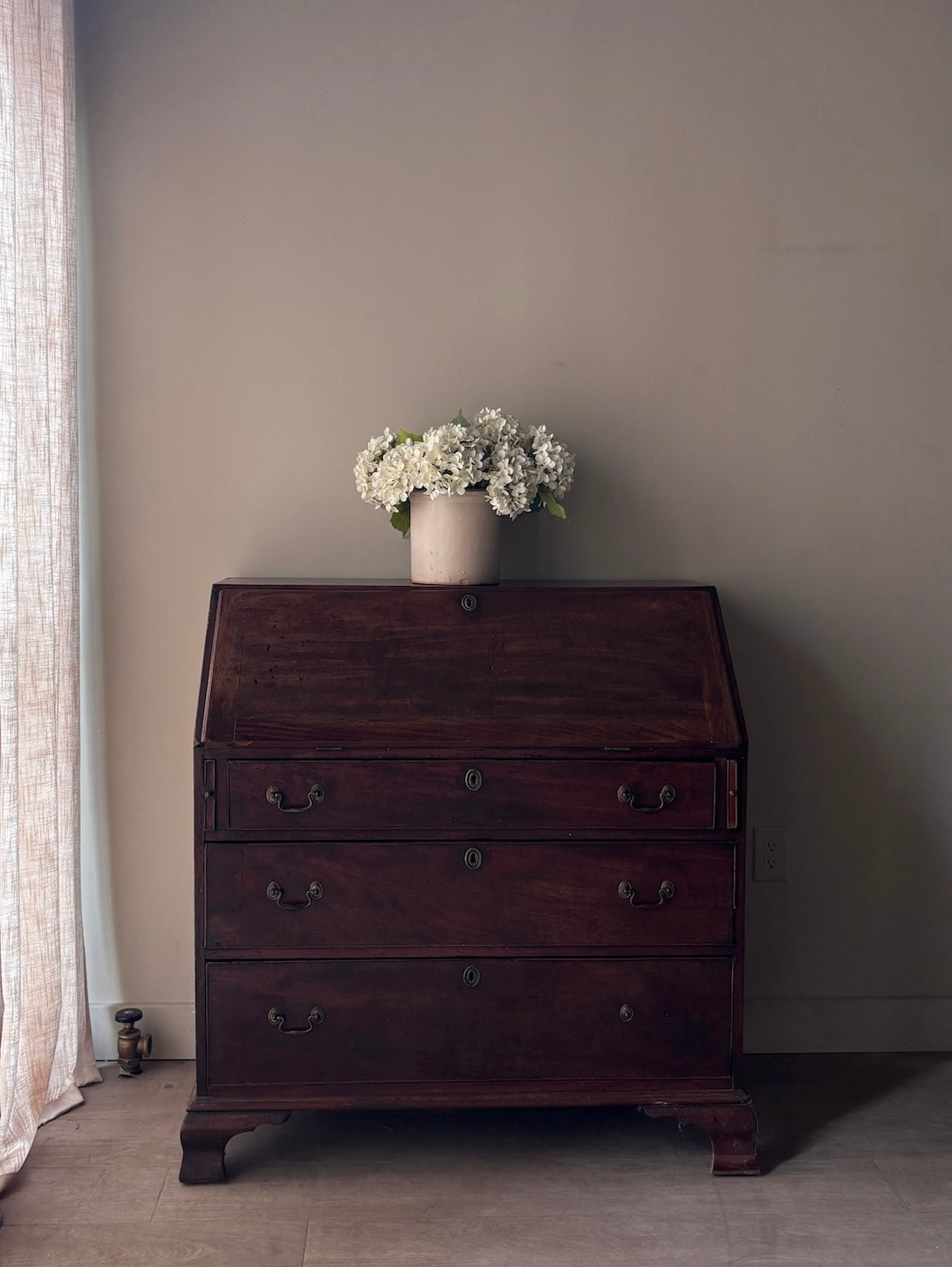 English mahogany secretary desk