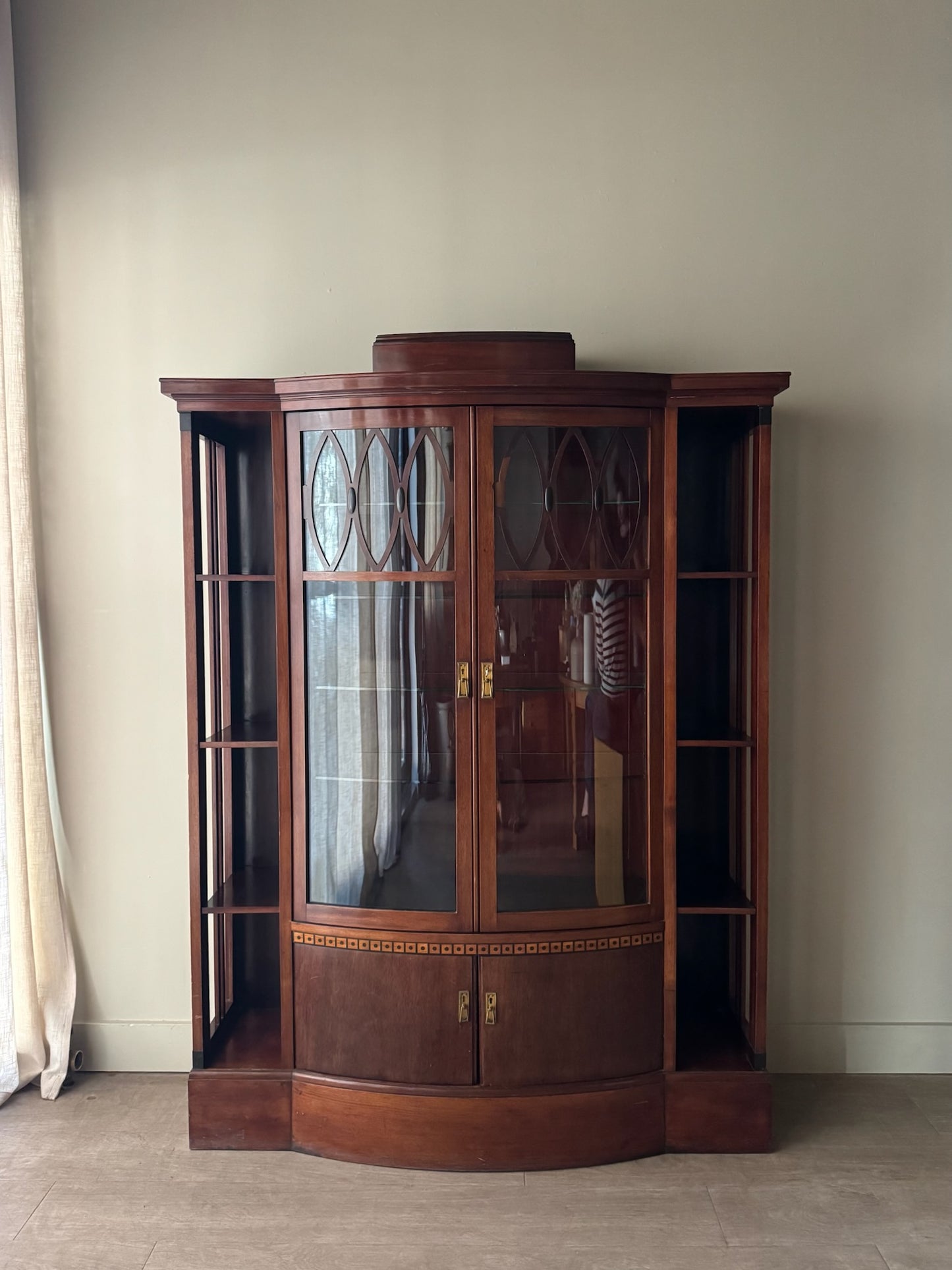 Scandinavian mahogany display cabinet