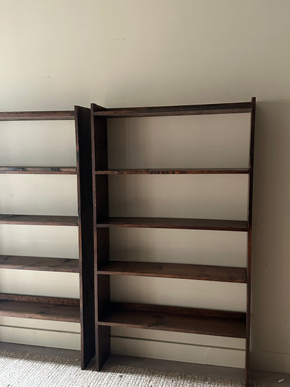 Pine shelves. Sold separately.