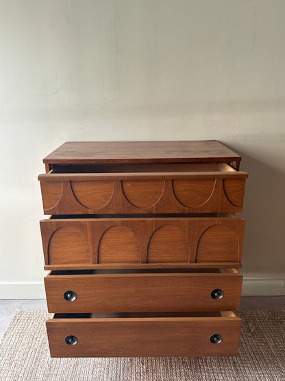 Walnut tallboy