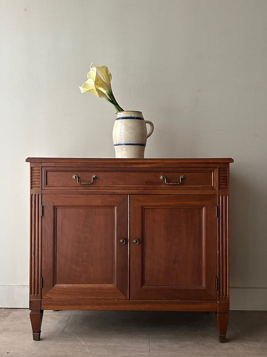 Kindel cherry directoire style cabinet