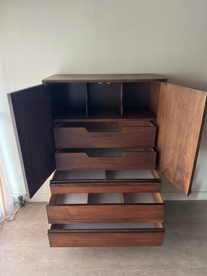 Walnut gentlemen’s dresser