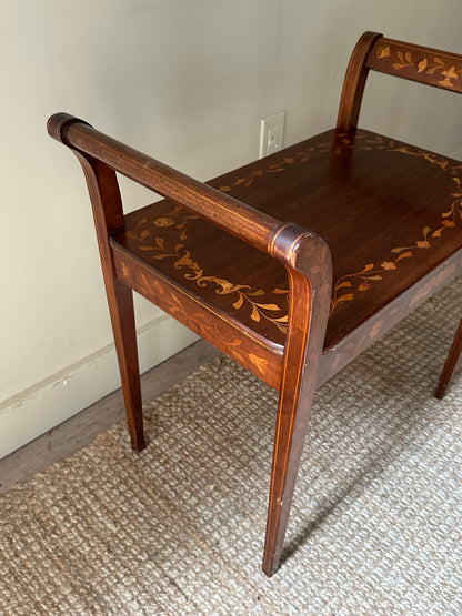 Inlay Italian Piano Bench