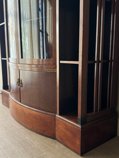 Scandinavian mahogany display cabinet