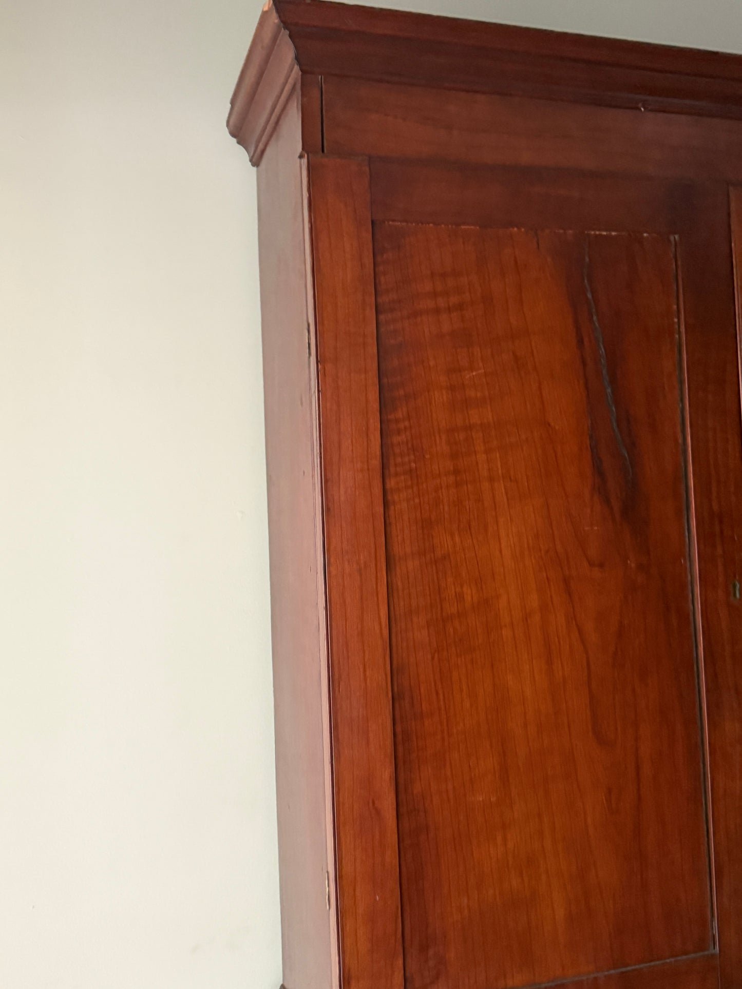 Cherry secretary hutch