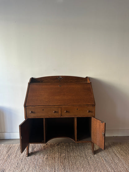 Oak secretary desk