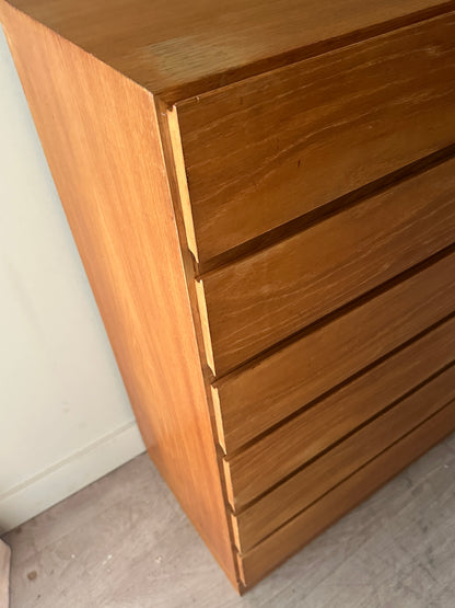 Danish light teak side by side