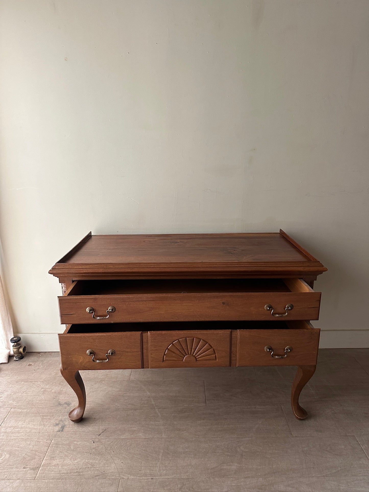Queen Anne walnut console