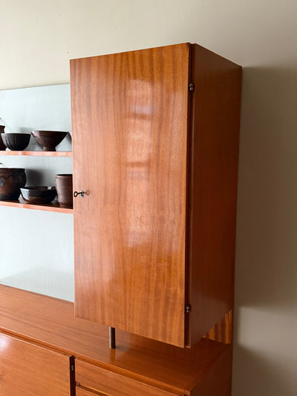 Mojmir Pozar for UP Zavody mahogany cabinet unit