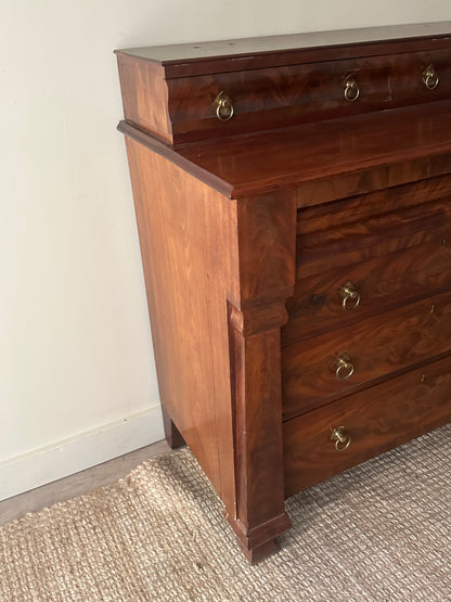 Mahogany empire dresser