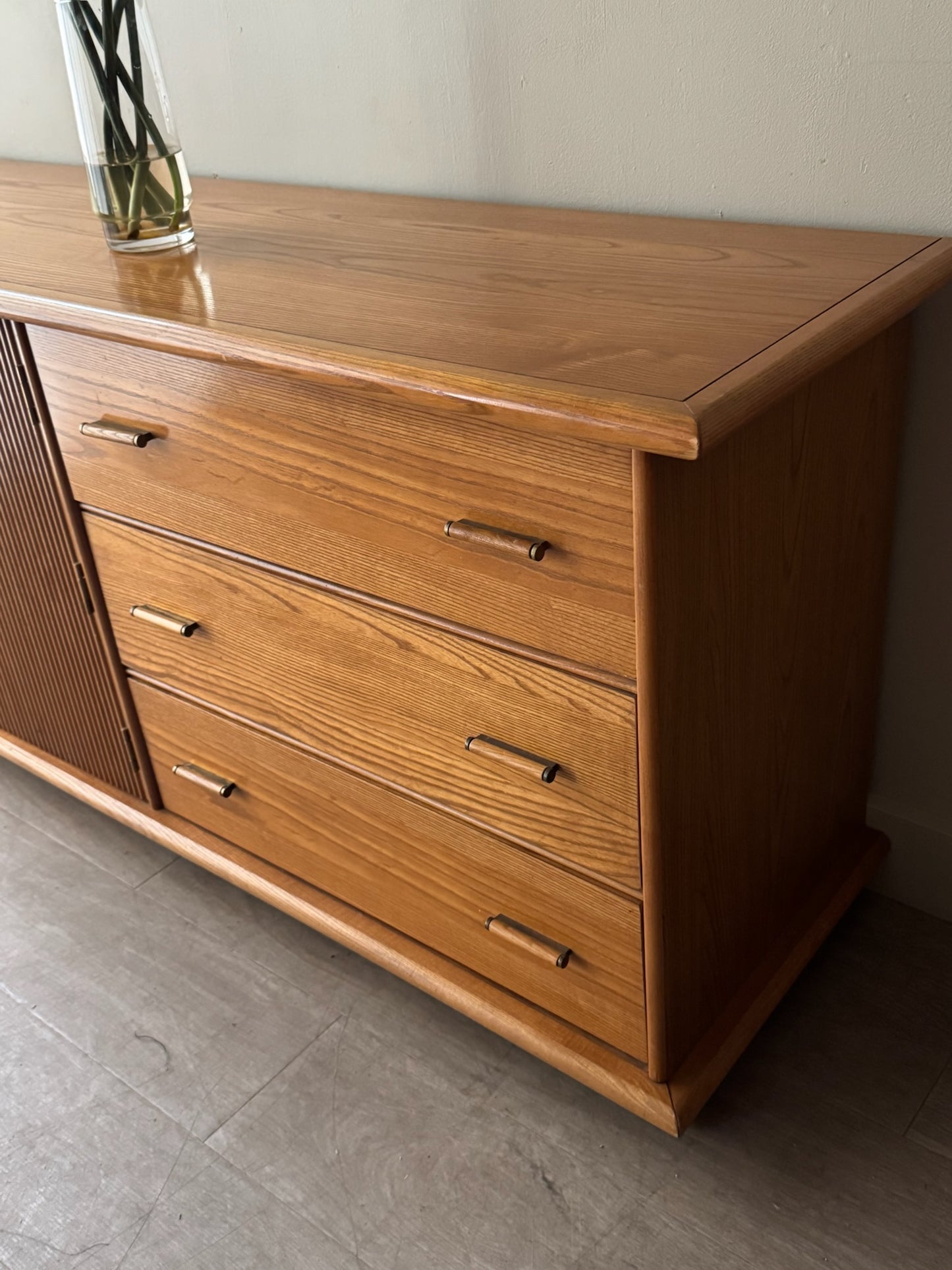 Oak 6 drawer dresser