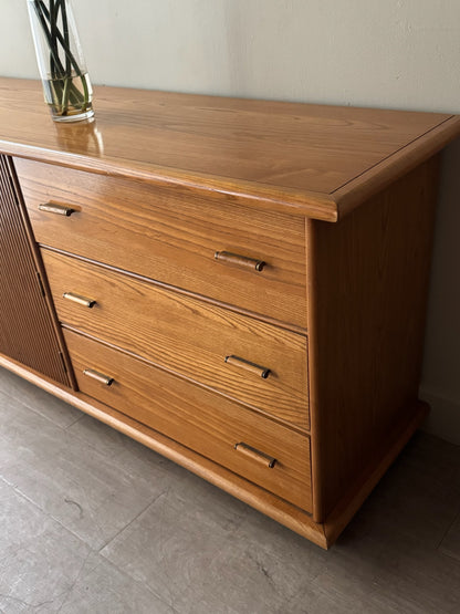 Oak 6 drawer dresser