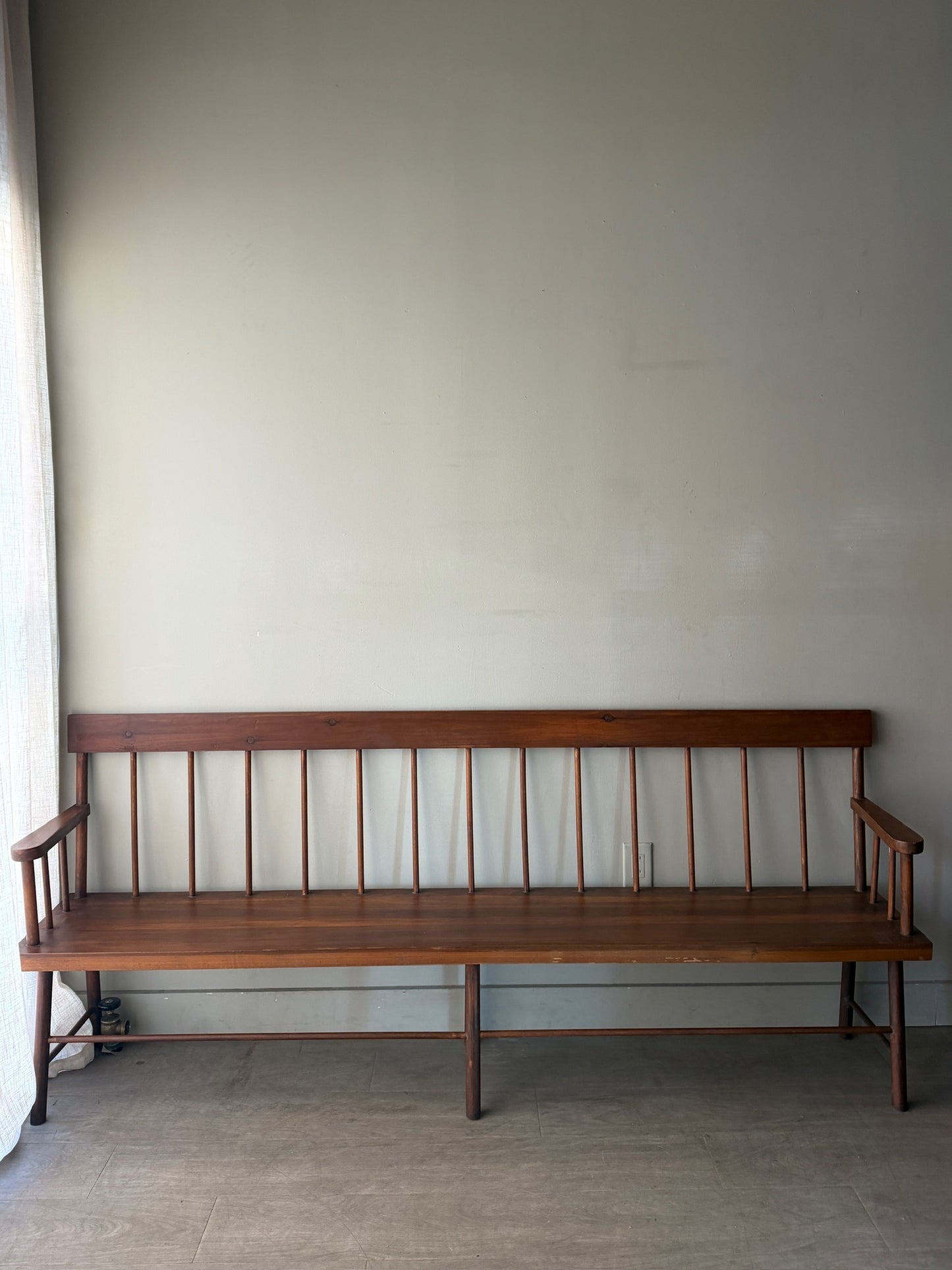 Pine spindle bench