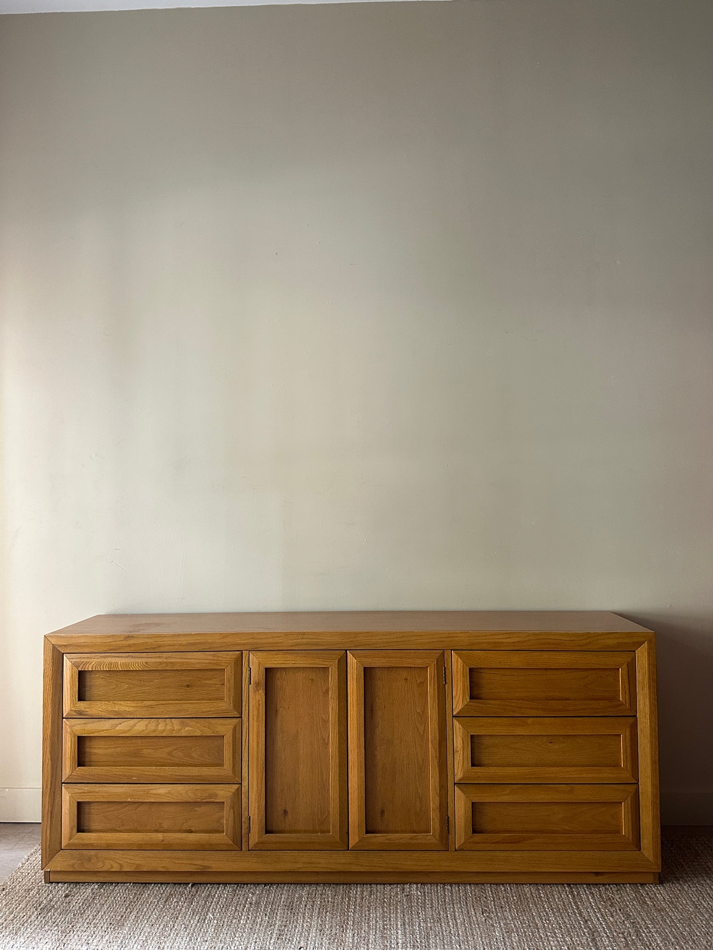 Blonde oak dresser