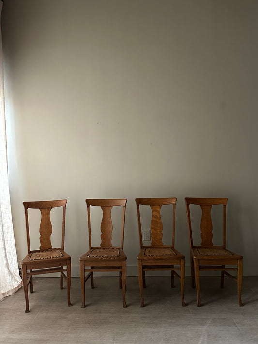 Set of 4 chairs. Sold together.