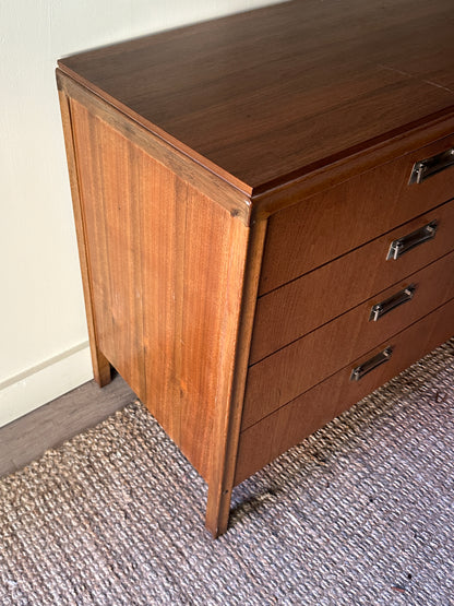 Walnut nine drawer dresser