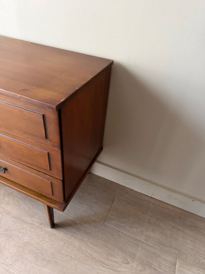 Century walnut 6 drawer dresser