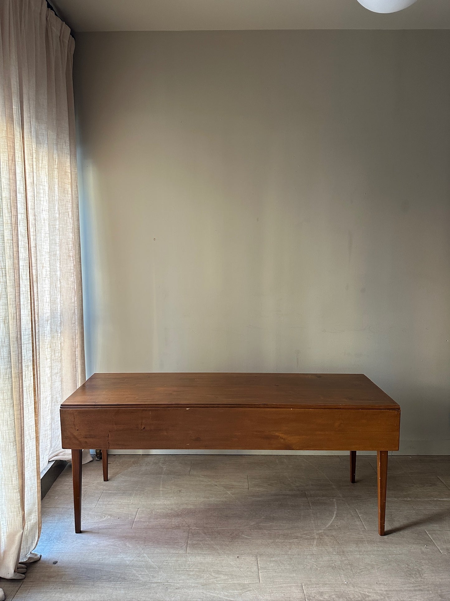 Pine drop leaf harvest table