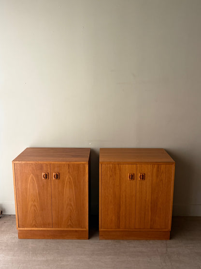Small Danish teak cabinets. Sold individually.