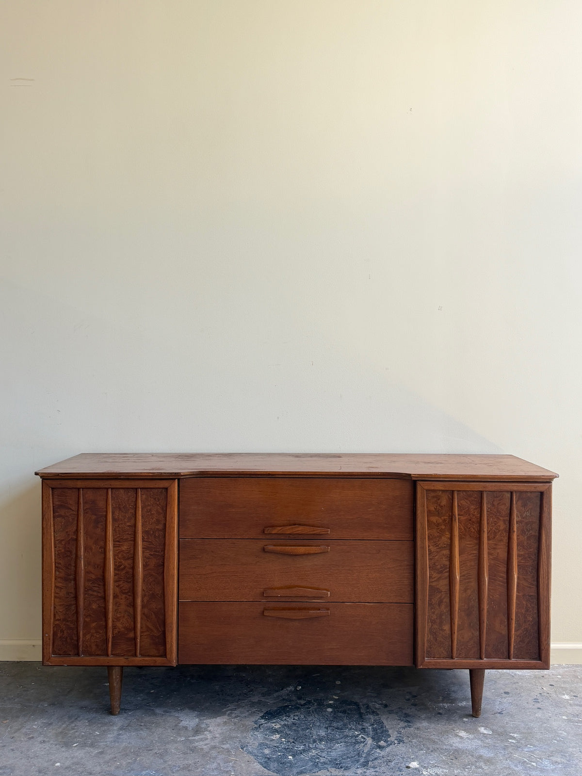 Walnut credenza