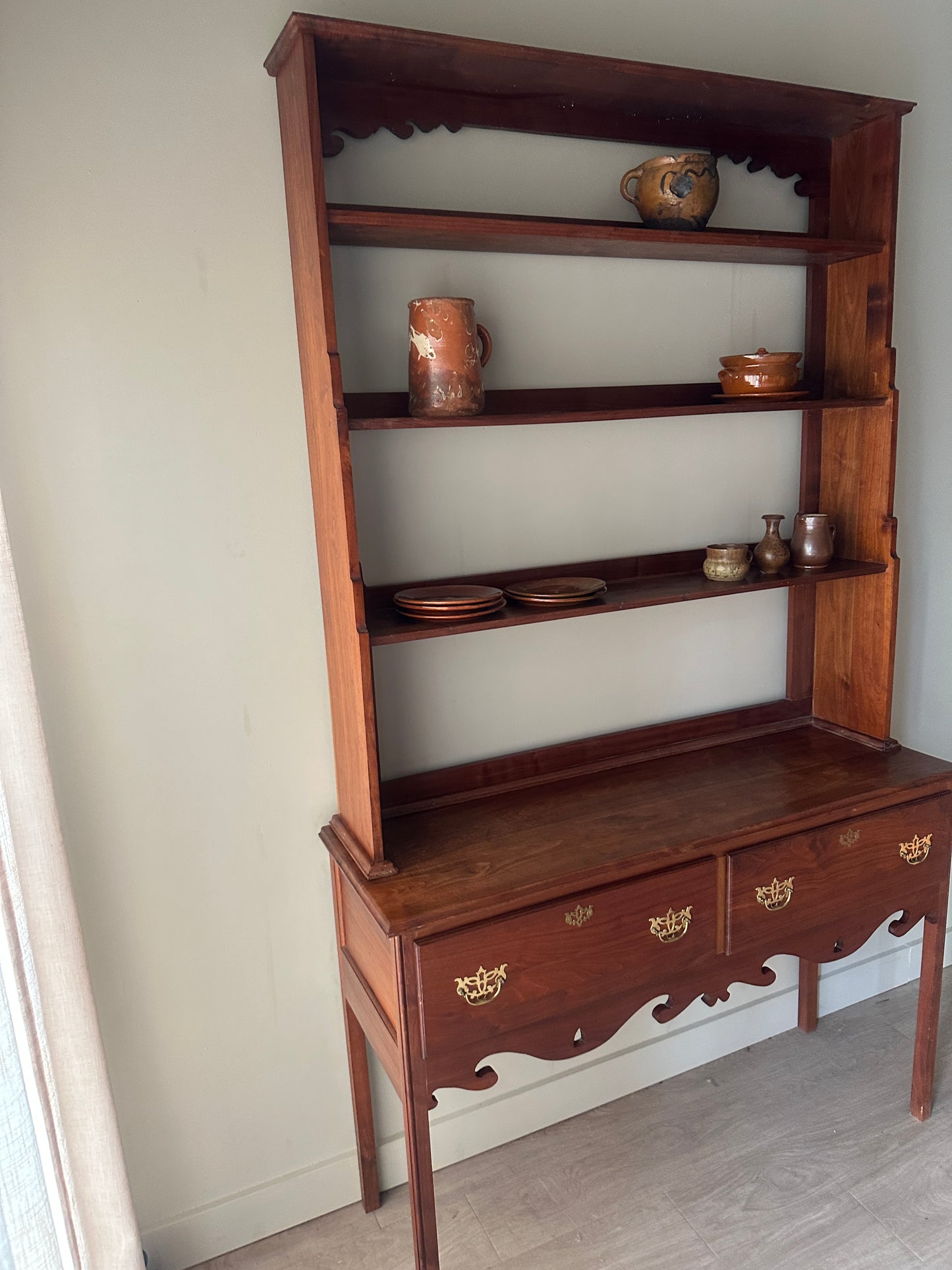 Tall Welsh two piece cupboard