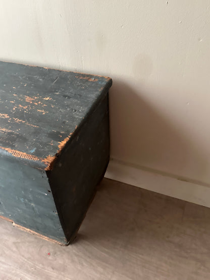 Blue painted chest