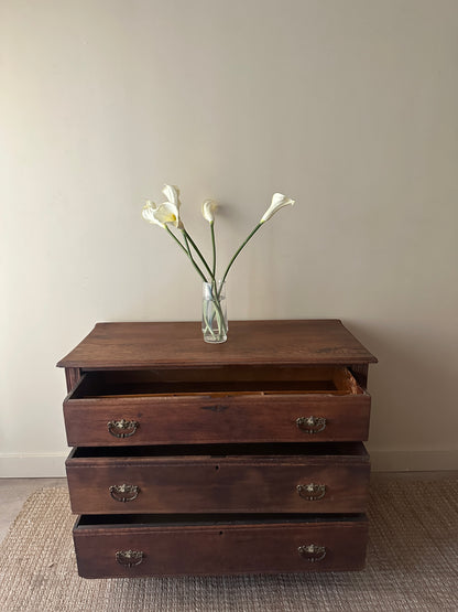 3 drawer oak dresser