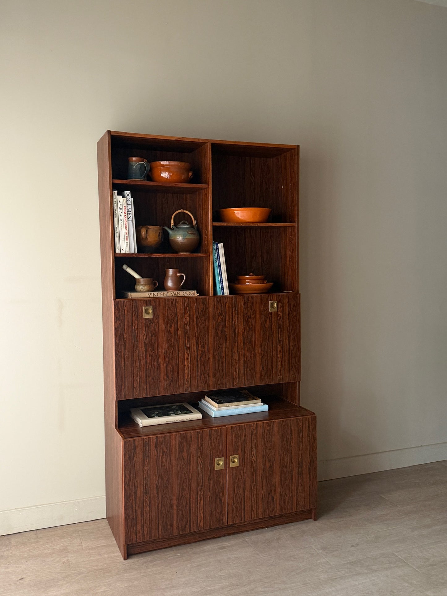 Aejm Mobler Danish rosewood secretary hutch