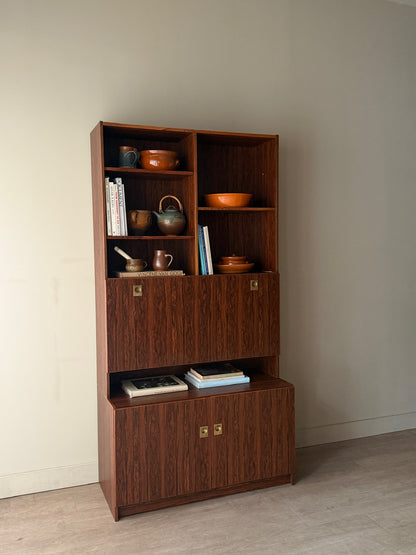 Aejm Mobler Danish rosewood secretary hutch
