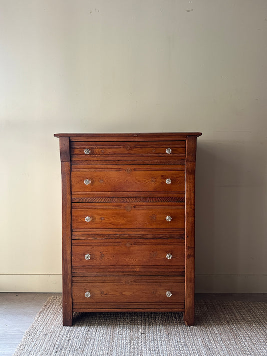 Oak tallboy